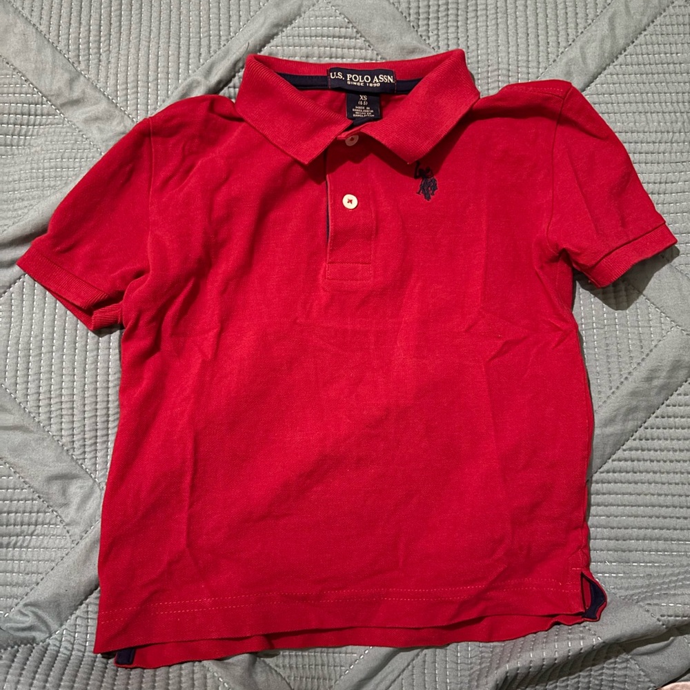 U.S. Polo Assn. Kids Bright Red Polo